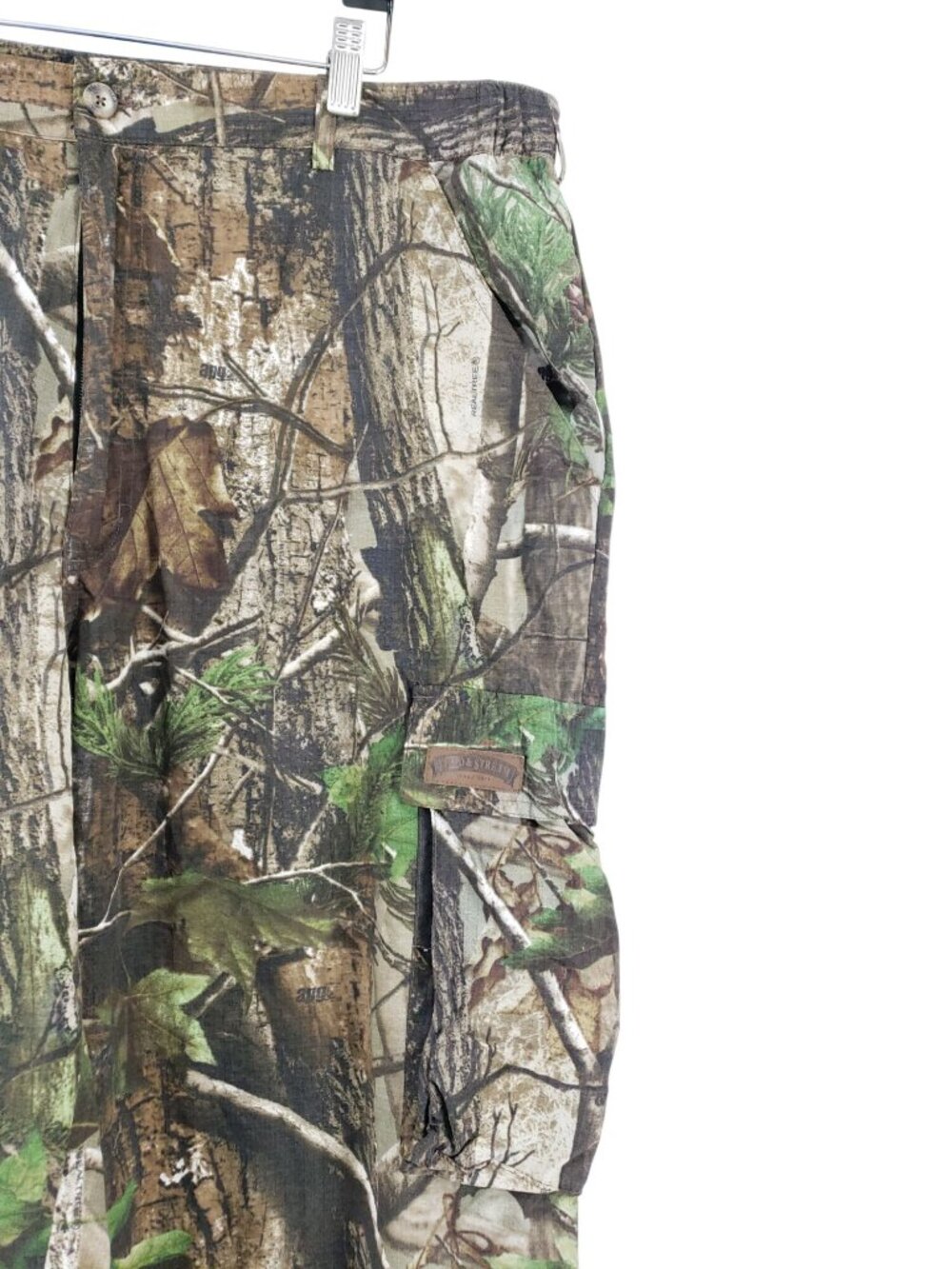 Field & Stream Mens Large Camouflage Nylon Cargo Hunting Pants With Elastic Wais - Picture 5 of 10